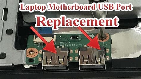how to replace usb port on laptop