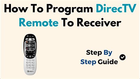 How To Program DirecTV Genie Remote To AV Receiver