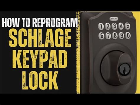 How to Reset Schlage Keypad Lock Tech Instructs