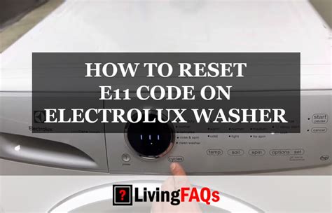 Electrolux washer diagnosis and error codes YouTube