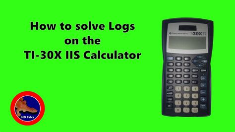 Texas Instrument Ti30x Iis Manual