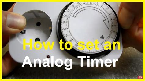 How To Set Analog Timer Switch at Ann Lowder blog