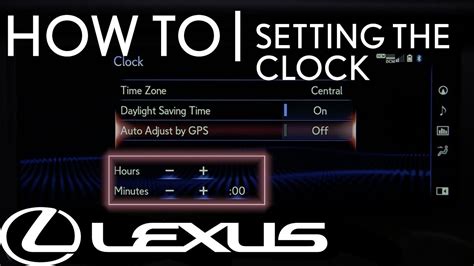 How to Adjust Clock Lexus NX 200t,How to set the Time Lexus NX200t,How
