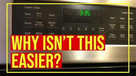How to Change CLOCK Time on GE Profile Stove Convection SlideIn