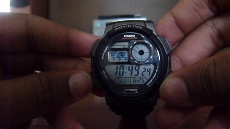 How To Set Casio World Time Illuminator