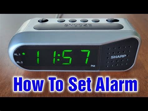 SHARP Digital Alarm Clock with Dual Alarm