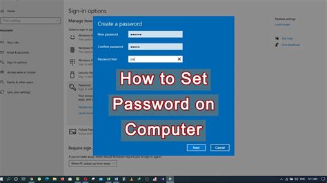 how to set up password on acer laptop