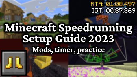 How to setup minecraft speedrun timer