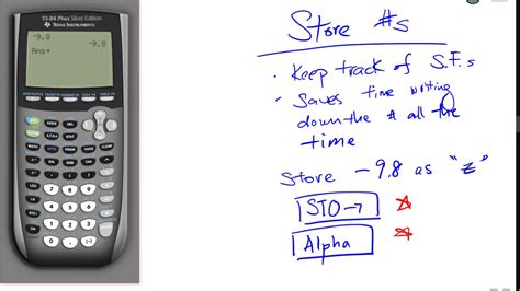 Storing and Using Variables in the TI84 Calculator YouTube