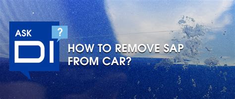 How to Get Sap Off a Car YourMechanic Advice