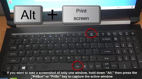 how to take screenshot on windows acer