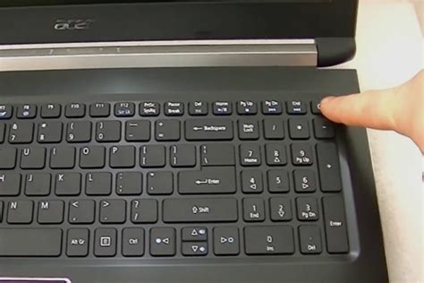 how to turn on acer laptop using keyboard