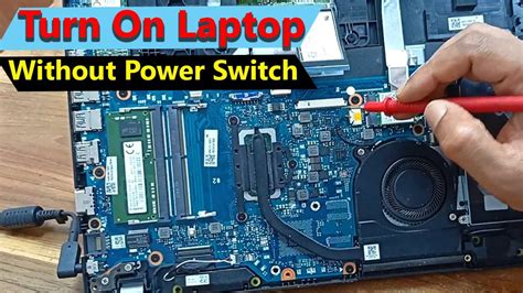 how to turn on acer laptop without power button using keyboard