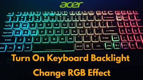 how to turn on backlit keyboard acer aspire 7