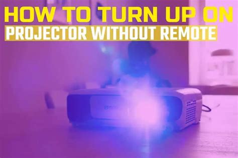 How To Turn Up Volume On Projector