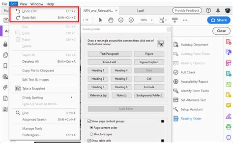 Undo in adobe acrobat pro dc lindaodd