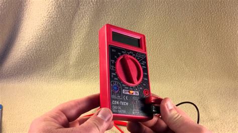 How To Use Centech Multimeter
