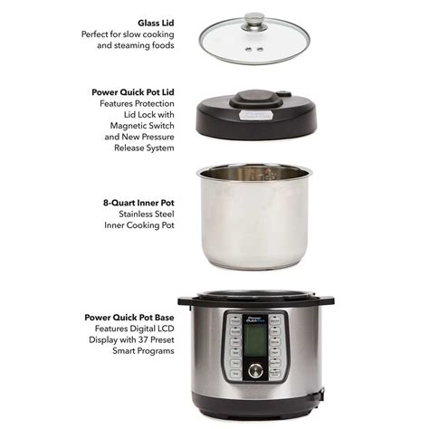 the instructions for how to use the power quick pot in an instant