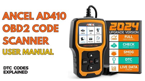 How To Use ANCEL AD410 Enhanced OBD II Vehicle Code Reader User Guide