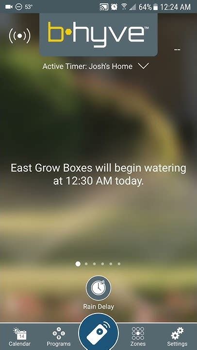 What version of the Bhyve App do I have HydroRain
