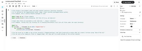 Getting started with Kaggle The First Look at Kaggle