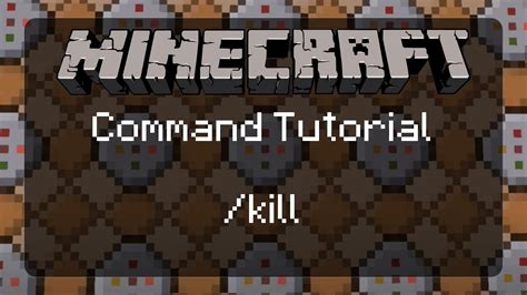 How to use /kill command minecraft