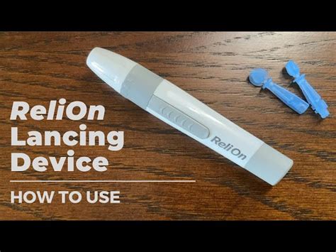 ReliOn SingleUse 2In1 Lancing Device for Thin and Delicate Skin, 30G