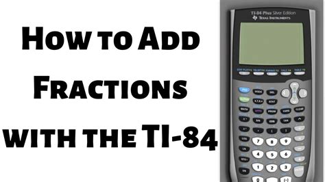 Reducing or Simplifying Proper Fractions on the TI 84 Plus CE YouTube