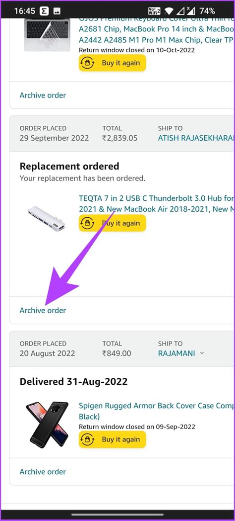 How.to Archive Amazon Orders