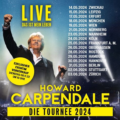 howard carpendale tour 2024