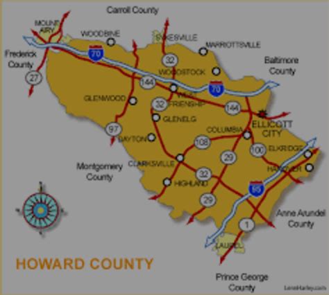 howard county maryland map