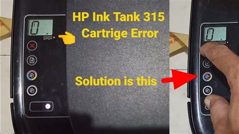 HP INK TANK 315 Error Carriage YouTube