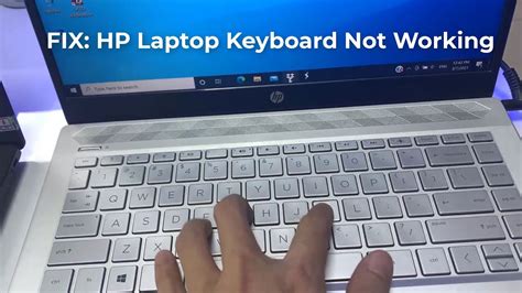 hp keyboard not working fix