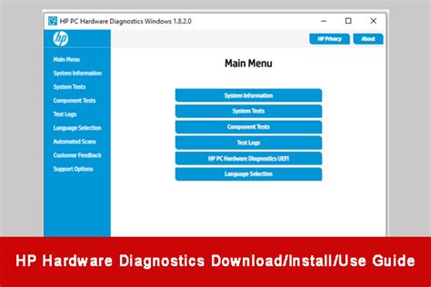 hp pc hardware diagnostic windows 10 download