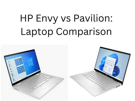 hp pavilion vs hp laptop