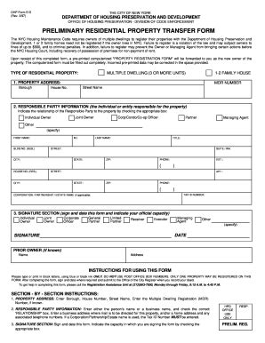 hpd property registration renewal form