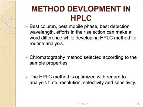 Hplc Method Development Mobile Phase Selection