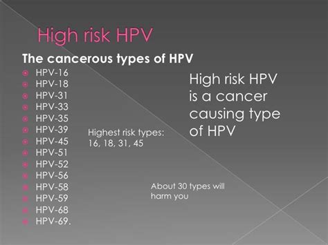 hpv high risk genotype 31