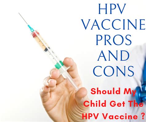 hpv shot for women pros and cons