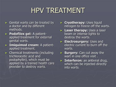 hpv treatment options women