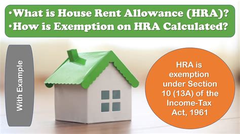 hra exemption section 10 13a calculator