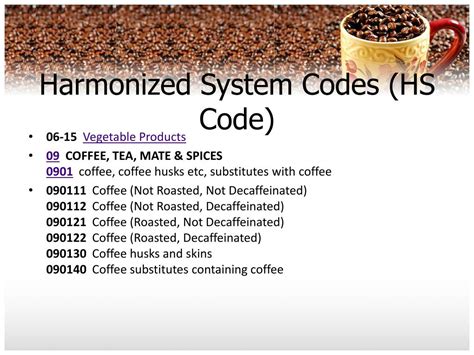 Hs Code Decaffeinated Coffee