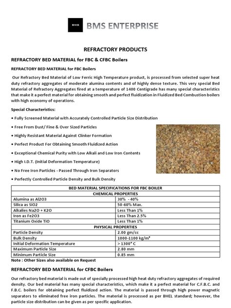 Hs Code For Boiler Bed Material