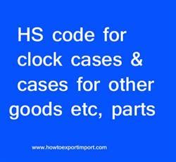 Hs Code For Clock Kit
