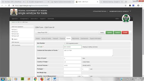 Hs Code For Nigeria Customs
