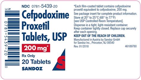 Hs Code Of Cefpodoxime Tablets