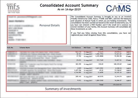 hsbc mutual fund statement