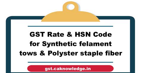 hsn code 5509 gst rate