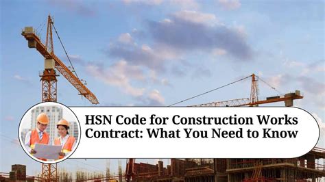 Hsn Code For Works Contract