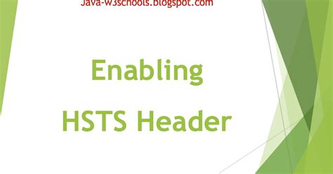 Hsts Header Example Java